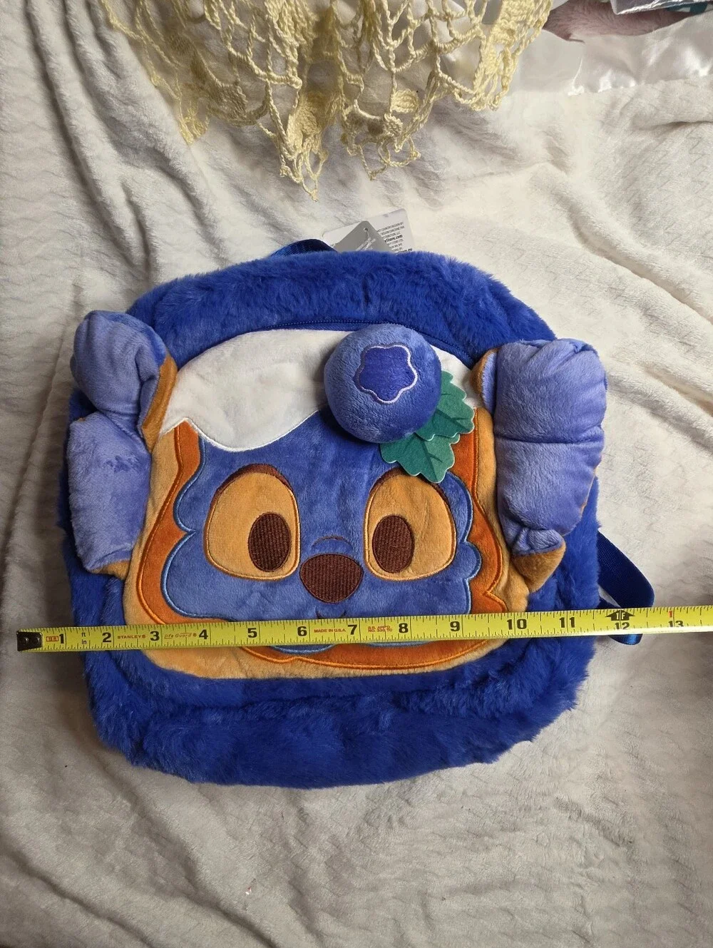 Disney Munchlings STITCH blueberry Loaf Plush Backpack
